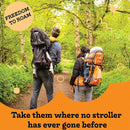 Hiking Baby Carrier Backpack - Comfortable Toddler/Baby Backpack Carrier System with Diaper Change Pad, Insulated Pocket + Rain and Sun Hood to Protect Your Child by TinyTreasures Baby Boutique