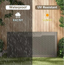 JUMMICO 100 Gallon Resin Deck Box, Waterproof Outdoor Storage Box with Lockable Lid for Garden Tools, Patio Cushions (Light Brown) by CozyNest Decor