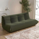 Big Bean Bag Chairs for Adults, 3 Seater Large Floor Sofa (Green) by CozyNest Decor
