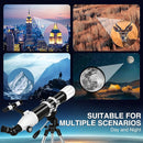 Telescope, 90mm Aperture 900mm Astronomical Refractor Telescope for Adults High Powered - Multi-Coated Professional Telescopes for Astronomy Beginners with AZ Mount, Portable Carry Bag, Phone Adapter by TinyTreasures Baby Boutique