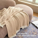 Joiedomi Twin Blanket for Couch Bed, Light Camel Knitted Blankets Gifts for Women Mom Girls, Cozy Cute Soft Throw Home Room Decor Aesthetic for Women Mothers Birthday Gifts 60x80 Inches by CozyNest Decor