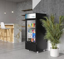 KoolMore KM-MDR-1D-6C 6 Cu. Ft. Commercial One Glass Door Display Upright Beverage Refrigerator Cooler Merchandiser-22.8 in. x 21.4 in. x 52.7 in. [Black] by CozyNest Decor
