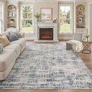 Area Rug for Living Room: 10x14 Washable Neutral Abstract Modern Soft Rugs Non Slip Indoor Floor Stain Resistant Large Carpet for Bedroom Dining Room Office Nursery - Gray by TinyTreasures Baby Boutique