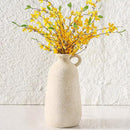 Ceramic Rustic Vase, 12.8" Large Flower Vases Home Decor Pottery Farmhouse Decorative Vase Boho Neutral Pampas Vases for Mantel Entryway Table Living Room Shelf Kitchen by CozyNest Decor