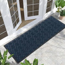 Yimobra Front Door Mat Outdoor Indoor 72x24, All-Season, All-Weather, Heavy Duty Welcome Door Mats Outside Entrance, Non Slip Porch Patio Entrance Mat, Blue by CozyNest Decor