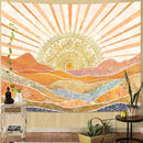 Lunerfex Bohemian Mandala Sunrise Wall Tapestry, Abstract Mountain Scenery Tapestries for Home Decor, Boho Tapestry 80x60 Inch by CozyNest Decor