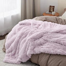 Bedsure GentleSoft Fluffy Lavender Purple Blankets Queen Size for Bed, Thick Sherpa Faux Fur Fleece Fuzzy Plush Winter Warm Soft Queen Blankets, Bedroom Purple Decor Cozy Gifts for Women Men, 90x90 by CozyNest Decor