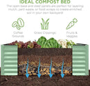 Best Choice Products 8x4x2ft Outdoor Metal Raised Garden Bed, Deep Root Planter Box for Vegetables, Flowers, Herbs, and Succulents w/ 478 Gallon Capacity - Sage Green by GreenHaven Gardens