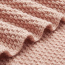 Amazon Basics Chunky Cable Knit Throw Blanket for Couch, Sofa, Bed, Lightweight Soft Cozy, Dusty Rose, 50"x 60" by CozyNest Decor