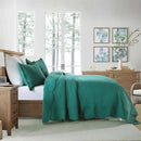 MarCielo 3-Piece Christmas Quilt 100% Cotton Oversized Bedspread Lightweight Coverlet Embroidery Christmas Tree Pattern Bedding Set(TC Emerald, Oversized Queen (100"x106")) by CozyNest Decor