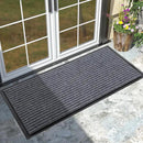 Yimobra Front Door Mat Outdoor Indoor Entrance, 100% Waterproof All-Season All Weather Doormat, Welcome Matt Outside Entry, Non Slip, Low Profile, Heavy Duty Patio Porch Floor Mats,47 x 24,Gray White by CozyNest Decor