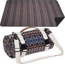 Picnic Blankets Outdoor Extra Large-Waterproof Picnic Blanket with Shoulder Carry Strap | Machine Washable Picnic Mat with Sandproof Backing for Park , Grass, Camping, Hiking, Concerts (Blue) by TinyTreasures Baby Boutique