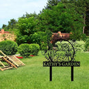 Personalized Metal Garden Sign with Stake, Custom Garden Decor for Outdoor, Custom Family Name Sign, Patio Decorations, Lawn Art, Farmhouse Decorative, Housewarming Gift (CstmDesign12) by CozyNest Decor