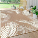 Pauwer Waterproof Outdoor Rug 8x10, Reversible Plastic Straw Patio Camping Rug, Indoor Outdoor RV Mat Carpet for Deck, Camper, Porch, Balcony, Backyard, Picnic, Leaf Brown by GreenHaven Gardens