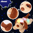 Cuteoy Glowing LED Dog Light-up Nightlight Toys Musical Plush Stuffed Animal Soft Singing Lullabies Birthday Christmas Plushies Puppy Gifts for Kids Boys Girls,14" by TinyTreasures Baby Boutique