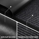 Front Door Mat, Heavy Duty Indoor Outdoor Entrance Door Mat, 48" x 24" Commercial Door Mats for Entryway, Durable Non-Slip Rubber Backing, Low-Profile Welcome Mats for Entry, Gray by GreenHaven Gardens