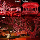 KNONEW 197FT 500 LED Christmas Lights Outdoor String Lights 8 Modes & Time Memory Fairy Light Plug in Waterproof LED String Lights for Xmas Yard Tree Wedding Party Holiday Decorations (Red) by GreenHaven Gardens
