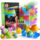 BFB DIY Super Bouncy Balls Kit - Make Your Own Ball Science Kits, Crystal Powder Girls & Boys Crafts Set, Multi-Colored Glow in the Dark DIY Kids Projects - DIY Bouncy Ball Kit Crafts for Boys & Girls by TinyTreasures Baby Boutique