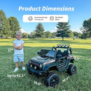 12V Kids Ride on Car Truck, Kids Electric Vehicles Car Ride on Toy for Toddlers 3-5 with Remote Control - Black by TinyTreasures Baby Boutique