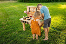 Noble Toys Mini Mud Kitchen with Functional Stovetop Sink for Kids | Pretend Play Toddler Table with Running Water | Outdoor Playset Working Sink | Real Wooden Kitchens | Preschool Equipment by TinyTreasures Baby Boutique
