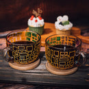 Renaissance Stained Glass Coffee Cup Mug Set Of 2 By Festive Colorful Coffee Cups St by The Wine Savant