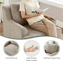Oversized Accent Chair, Modern Boucle Armchair with Wood Legs, Modern Reading Chair with Thick Cushion, Comfy Chairs for Living Rooms, Bedrooms, Reading nooks and Apartments by CozyNest Decor