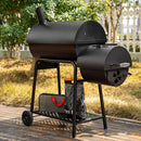 Royal Gourmet CC1830FC Charcoal Grill Offset Smoker (Grill + Cover), Black by GreenHaven Gardens