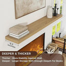 Floating Shelves for Wall, Large Wall Mounted Shelves with Invisible Brackets, Long Wood Floating Shelf for Living Room, Bedroom, Kitchen, Bathroom (Oak, 55" W x 9" D x 1.5" H) by CozyNest Decor