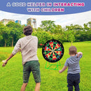 Large Dart Board for Kids, Kids Double-Sided Dart Board with Sticky Balls and Darts, Indoor/Outdoor Sport Fun Party Play Game Toys, Gifts for 3 4 5 6 7 8 9 10 11 12 Year Old Boys Girls by TinyTreasures Baby Boutique