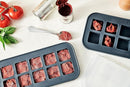 Souper Cubes 2 Tbsp. Silicone Freezer Molds - Perfect for Storing Garlic, Herbs, Ginger, Pesto, Tomato Paste, Lemon Juice, Purees and More - Silicone Baby Food Freezer Tray - Charcoal – 1-Pack by TinyTreasures Baby Boutique