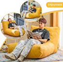Bean Bag Chair Lazy Bean Bag Sofa, Floor Beanbag Chairs with Stuffed High-Density Foam, Memory Foam Bean Bag Sofa for Living Room, Bedroom and Office by TinyTreasures Baby Boutique