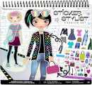 Fashion Angels Sticker Stylist 12544, Fashion Design Sticker by Number Activity Book, For Kids 6 and Up by TinyTreasures Baby Boutique