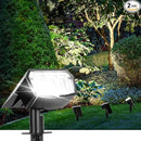 Solar Spot Lights Outdoor Waterproof 2 Pack IP65, 63 LED 3 Lighting Modes Spotlights for Yard Garden House Garage Pathway by GreenHaven Gardens