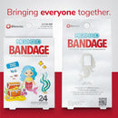 BioSwiss Bandages, Mermaid Shaped Self Adhesive Bandage, Latex Free Sterile Wound Care, Fun First Aid Kit Supplies for Kids, 24 Count by TinyTreasures Baby Boutique