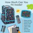 Bentgo Kids 2-in-1 Backpack & Insulated Lunch Bag - Durable 16” Backpack & Lunch Container in Unique Prints for School & Travel - Water Resistant, Padded & Large Compartments (Dinosaur) by TinyTreasures Baby Boutique