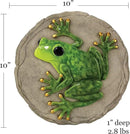 Spoontiques -Garden Décor - Raised Frog Stepping Stone - Decorative Stone for Garden by CozyNest Decor