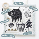 Wee Gallery Woodland Activity Pad Organic Baby Play Mat with Sensory Toys, High Contrast Newborn Essentials Soft Tummy Time Mat for Babies 0-12 Months, Visual and Motor Skill Development Toy by TinyTreasures Baby Boutique