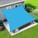 Amagenix Sun Shade Sail 12X26 Curved Edge Outdoor Shade Canopy Turquoise Mixed Breathable 95% UV Block Shade Cloth for Patio Garden Backyard (We Make Custom Size) by GreenHaven Gardens
