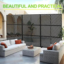 Outdoor Privacy Screen,72" H×47" W Metal Privacy Screen, Freestanding Privacy Fence Panels for Patio by GreenHaven Gardens