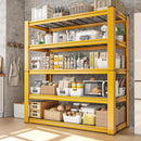 REIBII 72''H Garage Shelving 3010 LBS Storage Shelves Adjustable Metal Shelving 5 Tier Metal Shelves for Storage Industrial Shelf for Kitchen Pantry Warehouse Basement 72" HX35.5 WX16 D, 4 Pack by GreenHaven Gardens
