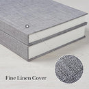 Photo Album 5x7 with Writing Space Linen Cover 5x7 Photo Album Book Holds 20 Photos Ideal for Wedding Theme-Album and Baby Photo Albums(Gray,20 Pockets) by TinyTreasures Baby Boutique