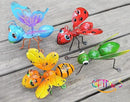 GIFTME 5 Metal Garden Sculptures Statues Yard Art Decoration,Set of 4 Garden Decor Perfect Hanging The Tree, Porch,Backyard or Patio Wall Decor by GreenHaven Gardens