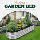 Utopia Home Galvanized Raised Garden Bed, 6 by 2 by 1 feet Lightweight Planter Boxes Outdoor with Easy Assembly, Large Garden Bed for Vegetables, Fruits, Flowers, Silver