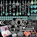 10 Sets DIY Suncatcher Kits 500PCS Valentine's Day Suncatchers Craft Kits Heart Suncatcher Ornaments DIY Sun Catchers Kit for Adults Valentine's Day Home Wedding Garden Decor Favors Gift (Love shape) by GreenHaven Gardens