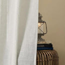 Joydeco Linen Curtains for Bedroom 63 Inch Length 2 Panels Set,37 Inch Wide Light Filtering Curtains for Living Room, Off-White Curtains with Back Tab & Rod Pockets (37x63 inch, Off-White) by CozyNest Decor