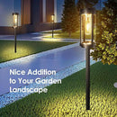 Bright Solar Pathway Lights Outdoor, 2 Pack Upgraded Solar Powered Garden Lights Waterproof, Auto On/Off Solar Yard Light for Lawn Patio Walkway Driveway Landscape Lighting Decor (Warm White, 2 Pack) by CozyNest Decor
