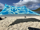 Neso Tents Beach Tent with Sand Anchor, Portable Canopy Sunshade - 7' x 7' - Patented Reinforced Corners (Coastal Birds) by TinyTreasures Baby Boutique