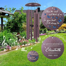 ASTARIN Memorial Butterfly Deep Tone Wind Chimes Personalized, Sympathy Remembrance Gifts for Loss of Mom Dad, Bereavement Gifts for Condolence Funeral, Garden Decoration by CozyNest Decor