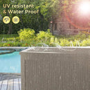 320 Gallon Lockable Resin Deck Box, Waterproof & UV-Resistant Outdoor Storage Box for Outdoor Cushion Storage, Garden Tools & Pool Accessories Storage, Gray by CozyNest Decor