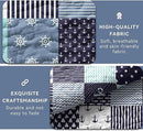 Nautical Bedding Queen Size Coastal Quilt with 2 Shams, Coastal Beach Comforter Sets Ocean Bedspreads Coverlet Summer Bedding, 90''x96'' by CozyNest Decor